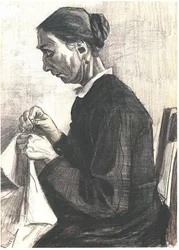 歳の女性の縫製